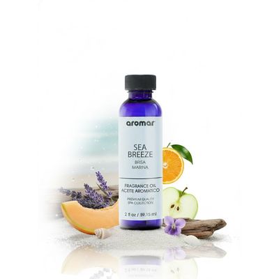 Aromar Spa Aromatic Oil – Sea Breeze Fragrance, 59.15ml | Fresh Ocean-Inspired Essential Oil for Diffusers, Humidifiers & Candles | Clean, Revitalizing Aroma for Home, Spa & Relaxation