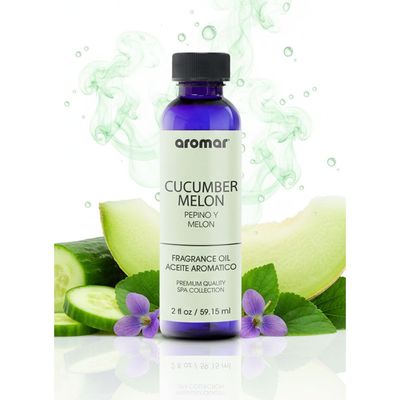 Aromar Spa Aromatic Oil – Cucumber Melon Fragrance, 59.15ml | Fresh, Fruity & Refreshing Essential Oil for Diffusers, Humidifiers & Candles | Crisp Home Aroma for Relaxation, Energy & Everyday Freshness