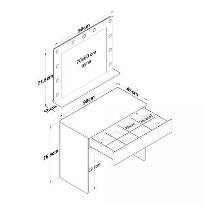 Home Canvas GlowStage Vanity Compact LED Mirror Design