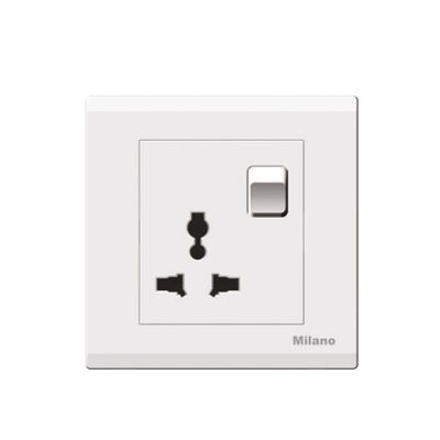 Milano 16A Universal Switched Socket Mpw