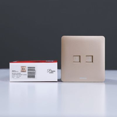 Milano Dual Computer Outlet Cat6 Gd Ps