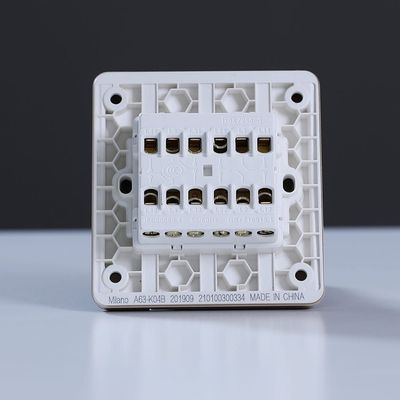 Milano 10A 4 Gang 2 Way Switch Gd Ps