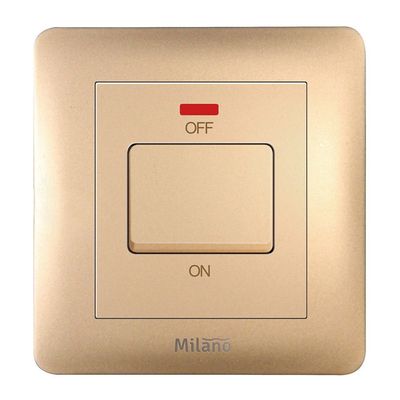 Milano 20A Dp Switch With Neon Gd Ps