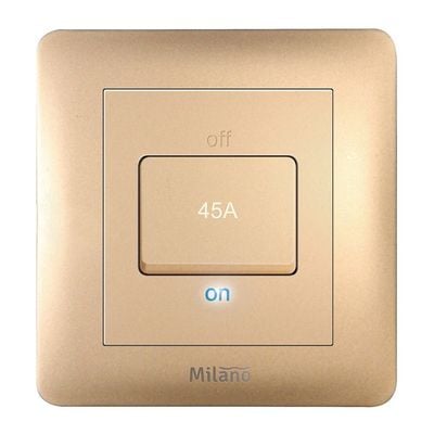 Milano 45A Dp Switch مع مؤشر LED Gd Ps