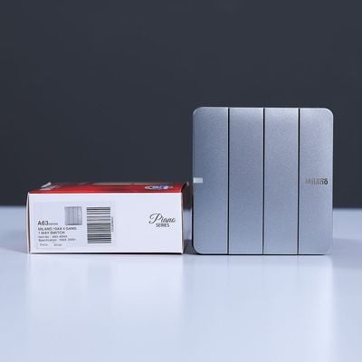 Milano 10A 4 Gang 1 Way Switch Sl Ps