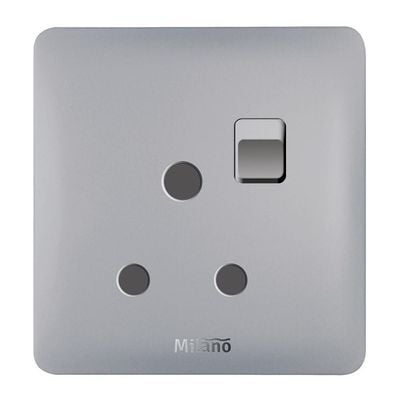 Milano 15A 3 Round Pin Switched Socket Sl Ps