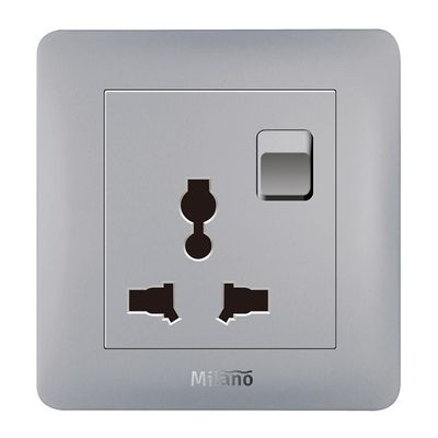 Milano 16A 3 Pin Universal Socket With Switch Sl P