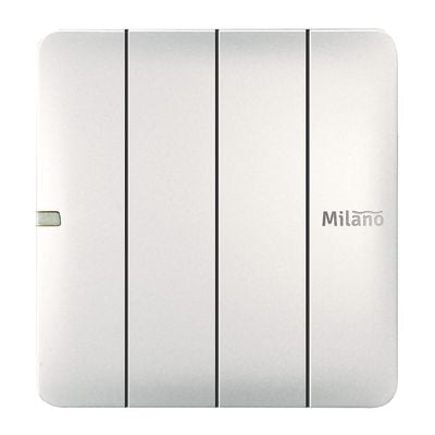 Milano 10A 4 Gang 2 Way Switch Wh Ps
