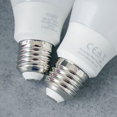 Milano LED Bulb 2Pcs Set 6W E-27 6500K