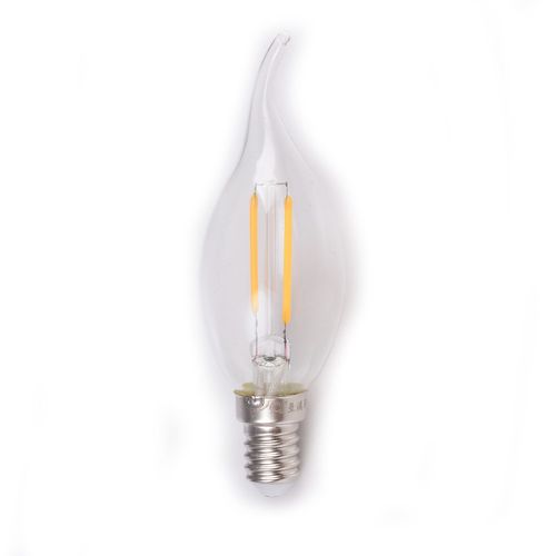 Milano 2W Led Filament Candle Lamp W/Tip Wh