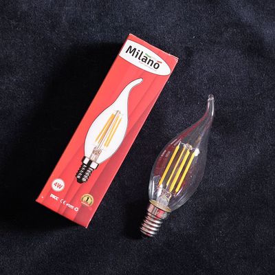 Milano 4W Led Filament Candle Lamp W/Tip Wh