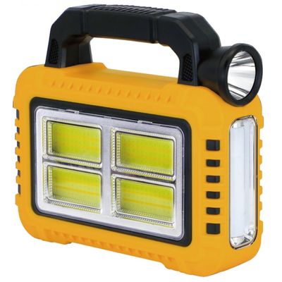 Milano Solar Rechargeable Cob Work Light With Usb(