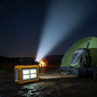 Milano Solar Rechargeable Cob Work Light With Usb(