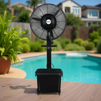 Milano Spider 2.0 Mist Fan 26" Black Gg-26Cf01B