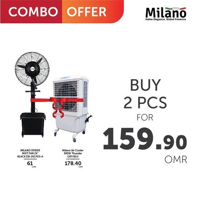 Milano Spider Mist Fan + Cooler Combo