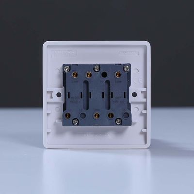 Milano 10A 3 Gang 1 Way Switch White