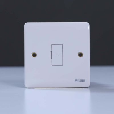 Milano 3A Unswitched Fuse Connection Unit White