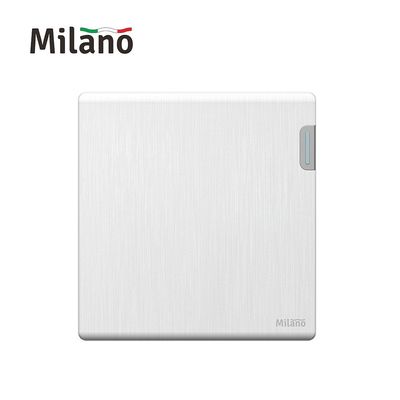 Milano 10A 1G 1W Switch Aura Wh