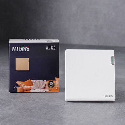 Milano 1G Intermediate Switch Aura Wh