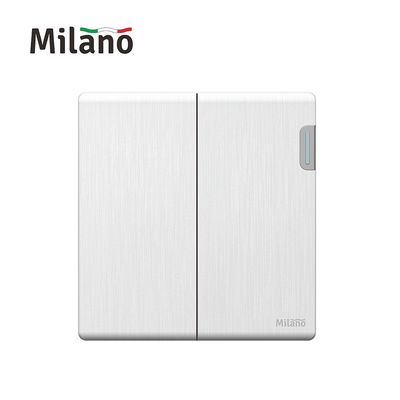 Milano 10A 2G 1W Switch Aura Wh