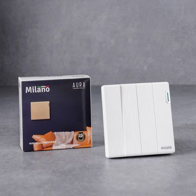 Milano 10A 4G 2W Switch Aura Wh