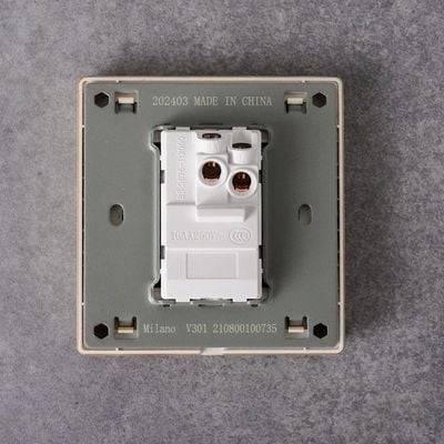 Milano 10A 1G 1W Switch Aura Gld