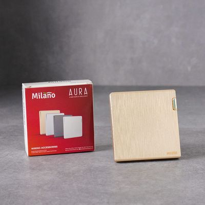 Milano 10A 1G 2W Switch Aura Gld