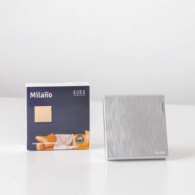 Milano 10A 1G 2W Switch Aura Slvr