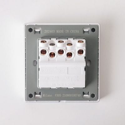 Milano 10A 3G 1W Switch Aura Slvr