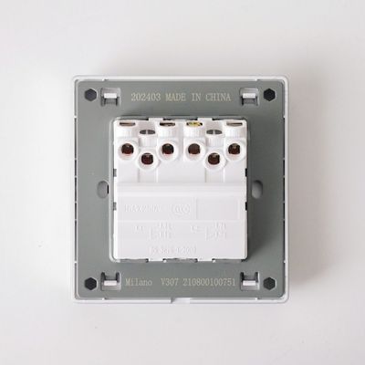 Milano 10A 4G 1W Switch Aura Slvr