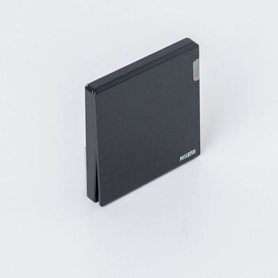 Milano 10A 1G 1W Switch Aura Blk