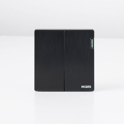 Milano 10A 2G 2W Switch Aura Blk