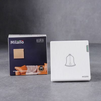 Milano Bell Switch Aura Wh