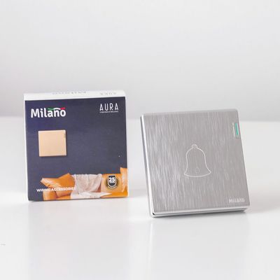Milano Bell Switch Aura Slvr