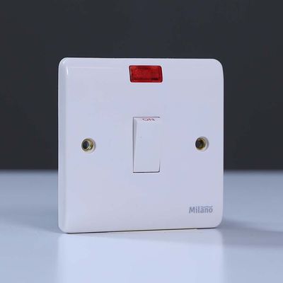 Milano 20A Dp Switch With Neon White