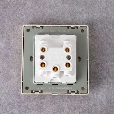 Milano 20A Dp Switch With Neon Aura Gld