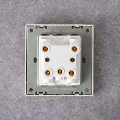 Milano 45A Dp Switch With Neon Aura Gld