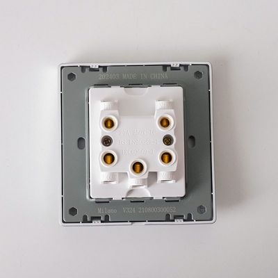 Milano 20A Dp Switch With Neon Aura Slvr