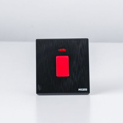 Milano 45A Dp Switch With Neon Aura Blk