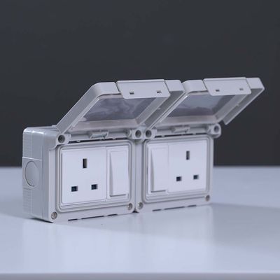 Milano Water-Proof 13A 2Gang Switched Socket Singl