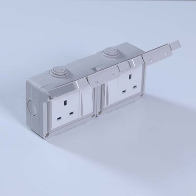 Milano Water-Proof 13A 2Gang Switched Socket Singl