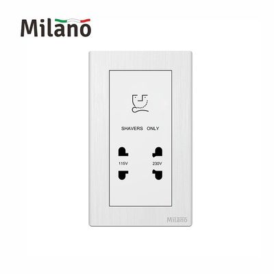 Milano Shaver Socket 3X6 Aura Wh