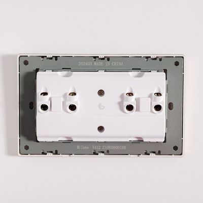 Milano 13A Dual Socket With Neon Aura Gld