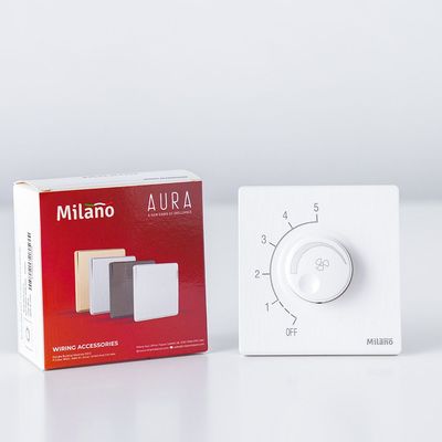 Milano 500W Step Fan Regulator Aura Wh