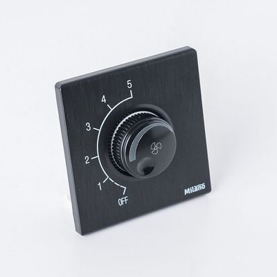 Milano 500W Step Fan Regulator Aura Blk