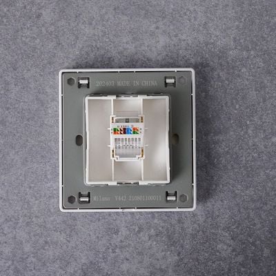 Milano Single Data Outlet Cat6 Aura Wh