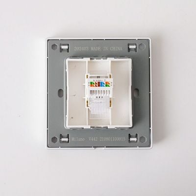 Milano Single Data Outlet Cat6 Aura Slvr