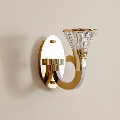Casablanca Crystal Wall Sconce - Clear - W300xH271 mm - With 2-Year Warranty