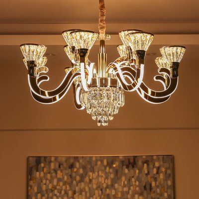 Casablanca Crystal LED Chandelier - Clear - D780xH46 mm 