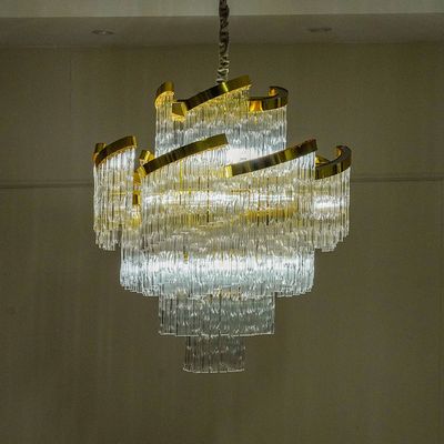 Hani Crystal Chandelier - Clear - 750xH800